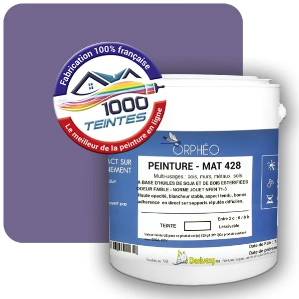 Peinture Anticorrosion Natura Orphéo® Les Violets (Mille Teintes E15-25) Intérieur/Extérieur MAT