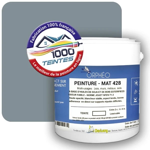 Peinture Anticorrosion Natura Orphéo® Les Bleus (Mille Teintes E14-38) Intérieur/Extérieur MAT