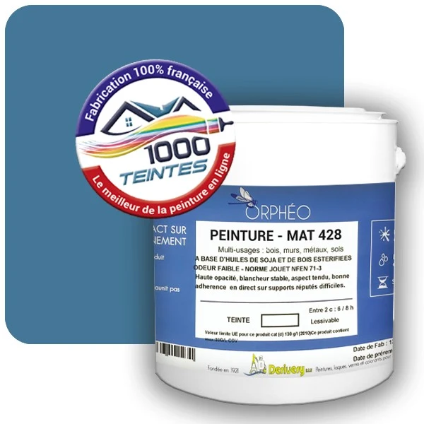 Peinture Anticorrosion Natura Orphéo® Les Bleus (Mille Teintes E14-15) Intérieur/Extérieur MAT
