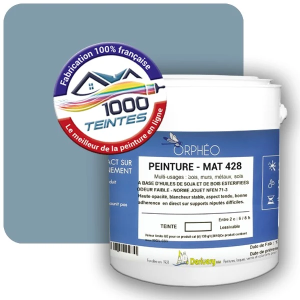 Peinture Anticorrosion Natura Orphéo® Les Bleus (Mille Teintes E13-59) Intérieur/Extérieur MAT