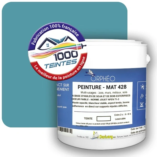 Peinture Anticorrosion Natura Orphéo® Les Bleus (Mille Teintes E13-34) Intérieur/Extérieur MAT