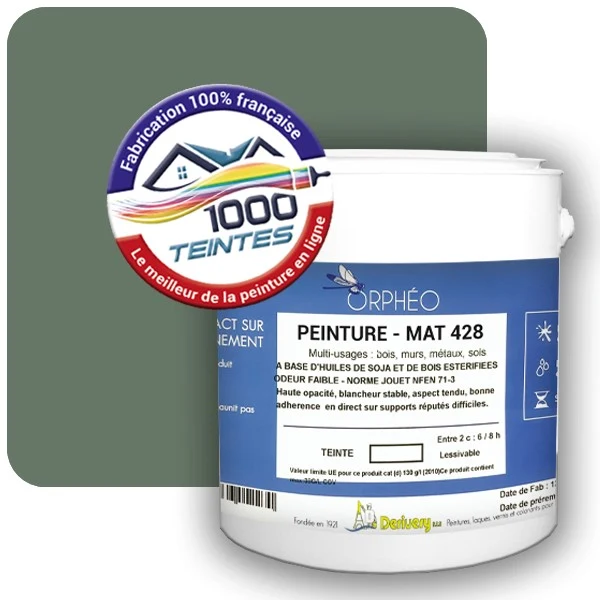 Peinture Anticorrosion Natura Orphéo® Les Verts (Mille Teintes E12-40) Intérieur/Extérieur MAT