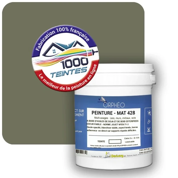 Peinture Anticorrosion Natura Orphéo® Les Verts (Mille Teintes E11-39) Intérieur/Extérieur MAT