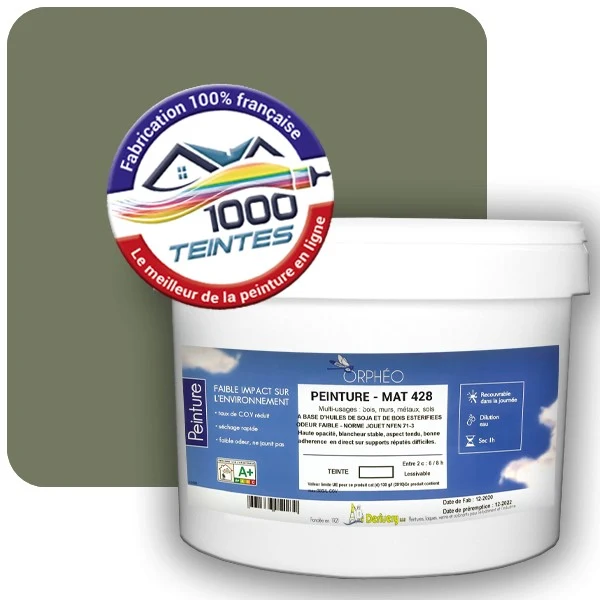 Peinture Anticorrosion Natura Orphéo® Les Verts (Mille Teintes E11-19) Intérieur/Extérieur MAT