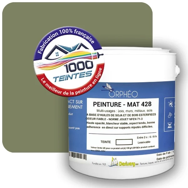 Peinture Anticorrosion Natura Orphéo® Les Verts (Mille Teintes E10-38) Intérieur/Extérieur MAT