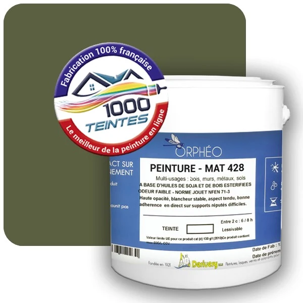 Peinture Anticorrosion Natura Orphéo® Les Verts (Mille Teintes E10-35) Intérieur/Extérieur MAT
