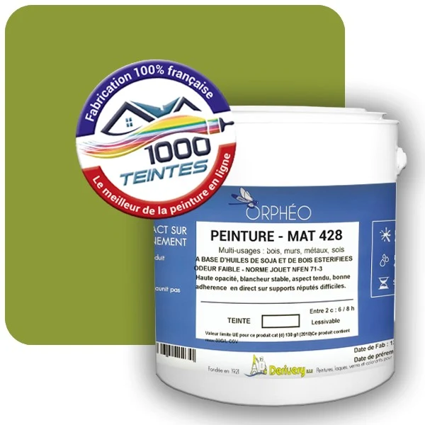 Peinture Anticorrosion Natura Orphéo® Les Verts (Mille Teintes E9-45) Intérieur/Extérieur MAT