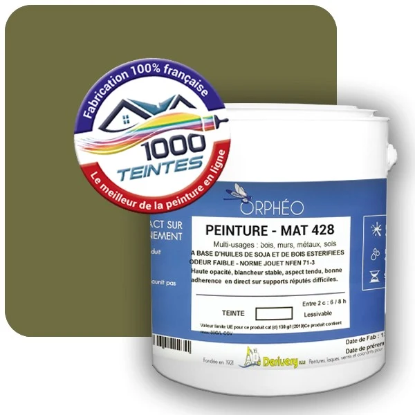 Peinture Anticorrosion Natura Orphéo® Les Verts (Mille Teintes E9-30) Intérieur/Extérieur MAT