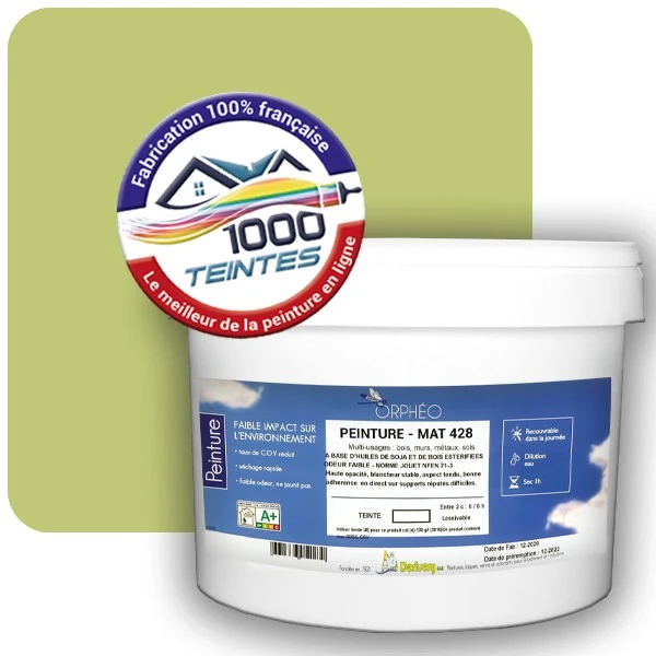Peinture Anticorrosion Natura Orphéo® Les Verts (Mille Teintes E9-27) Intérieur/Extérieur MAT