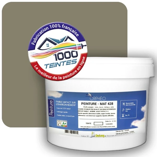 Peinture Anticorrosion Natura Orphéo® Les Jaunes (Mille Teintes E8-59) Intérieur/Extérieur MAT
