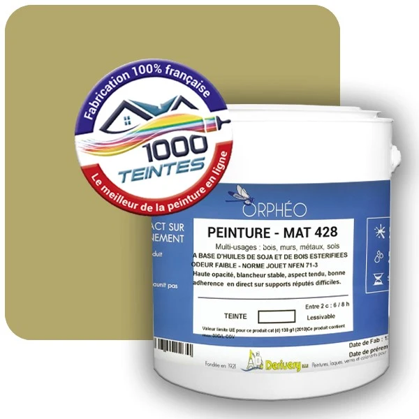 Peinture Anticorrosion Natura Orphéo® Les Jaunes (Mille Teintes E8-54) Intérieur/Extérieur MAT