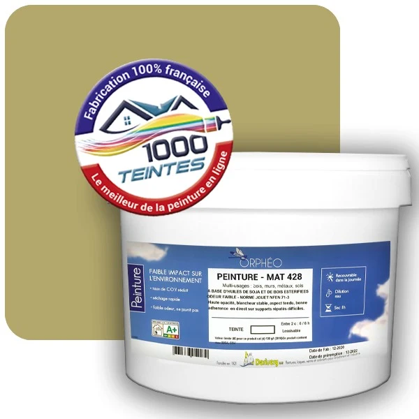 Peinture Anticorrosion Natura Orphéo® Les Jaunes (Mille Teintes E8-54) Intérieur/Extérieur MAT