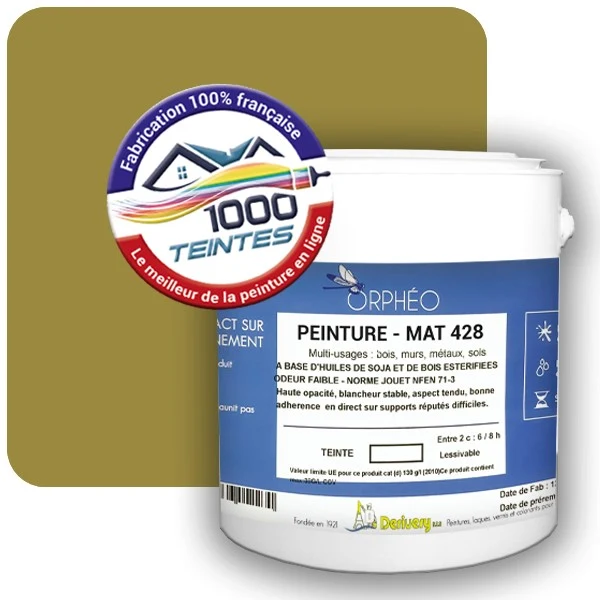 Peinture Anticorrosion Natura Orphéo® Les Jaunes (Mille Teintes E8-50) Intérieur/Extérieur MAT