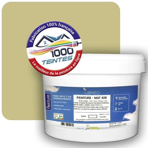 Peinture Anticorrosion Natura Orphéo® Les Jaunes (Mille Teintes E8-48) Intérieur/Extérieur MAT
