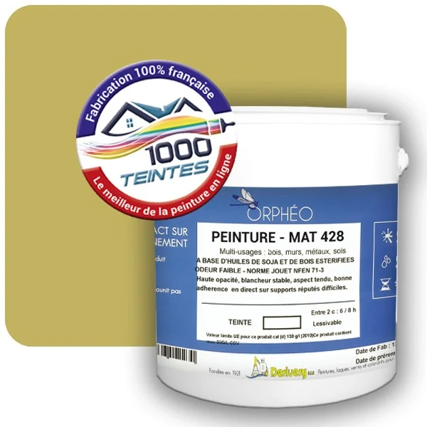 Peinture Anticorrosion Natura Orphéo® Les Jaunes (Mille Teintes E8-43) Intérieur/Extérieur MAT