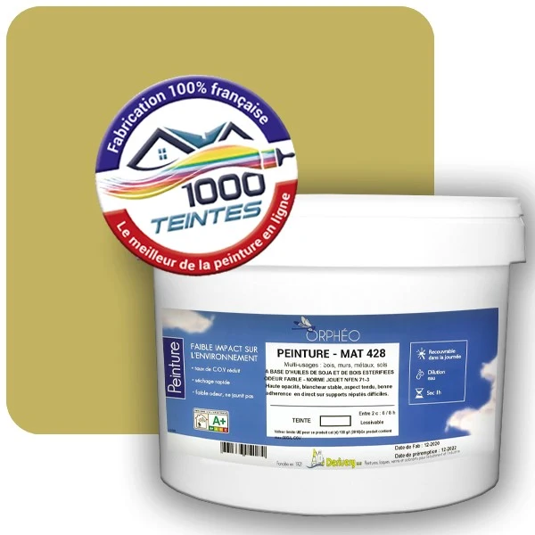 Peinture Anticorrosion Natura Orphéo® Les Jaunes (Mille Teintes E8-43) Intérieur/Extérieur MAT