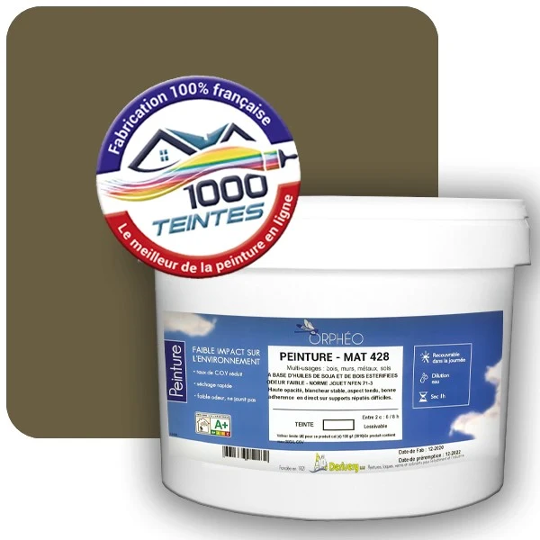 Peinture Anticorrosion Natura Orphéo® Les Jaunes (Mille Teintes E8-40) Intérieur/Extérieur MAT