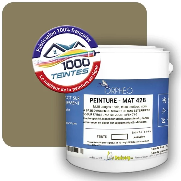 Peinture Anticorrosion Natura Orphéo® Les Jaunes (Mille Teintes E8-39) Intérieur/Extérieur MAT