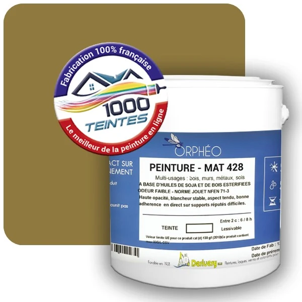 Peinture Anticorrosion Natura Orphéo® Les Jaunes (Mille Teintes E8-35) Intérieur/Extérieur MAT