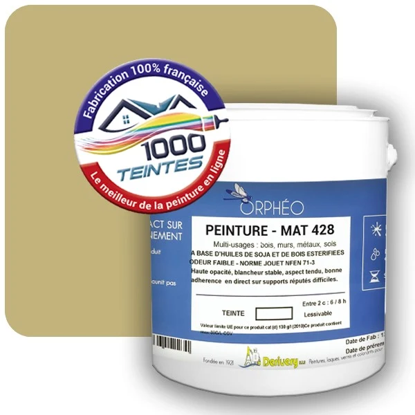 Peinture Anticorrosion Natura Orphéo® Les Jaunes (Mille Teintes E8-33) Intérieur/Extérieur MAT