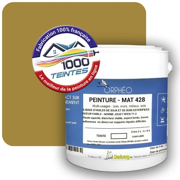 Peinture Anticorrosion Natura Orphéo® Les Jaunes (Mille Teintes E8-30) Intérieur/Extérieur MAT
