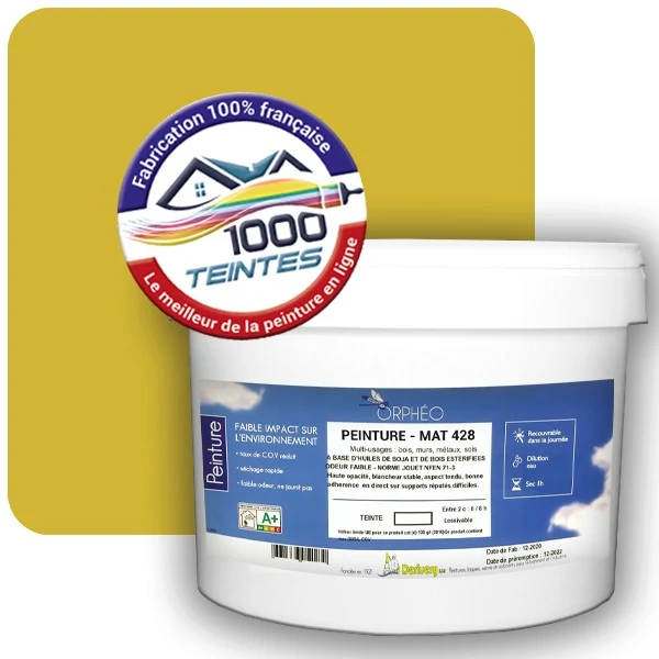Peinture Anticorrosion Natura Orphéo® Les Jaunes (Mille Teintes E8-25) Intérieur/Extérieur MAT
