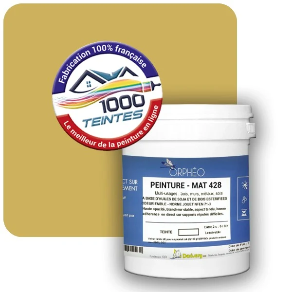 Peinture Anticorrosion Natura Orphéo® Les Jaunes (Mille Teintes E8-8) Intérieur/Extérieur MAT