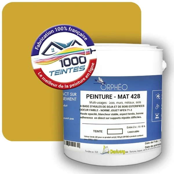 Peinture Anticorrosion Natura Orphéo® Les Jaunes (Mille Teintes E7-49) Intérieur/Extérieur MAT