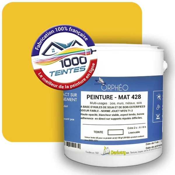 Peinture Anticorrosion Natura Orphéo® Les Jaunes (Mille Teintes E7-24) Intérieur/Extérieur MAT