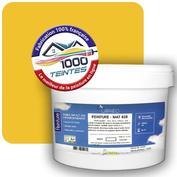 Peinture Anticorrosion Natura Orphéo® Les Jaunes (Mille Teintes E7-24) Intérieur/Extérieur MAT