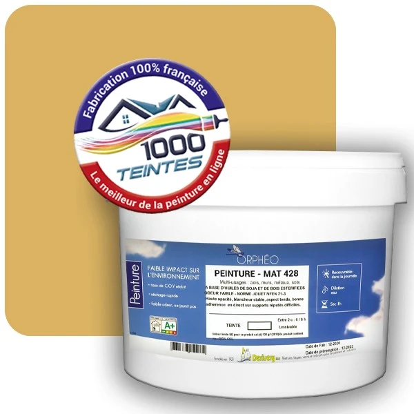 Peinture Anticorrosion Natura Orphéo® Les Jaunes (Mille Teintes E6-48) Intérieur/Extérieur MAT