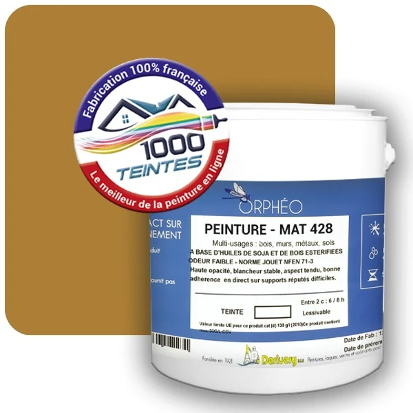 Peinture Anticorrosion Natura Orphéo® Les Jaunes (Mille Teintes E6-34) Intérieur/Extérieur MAT