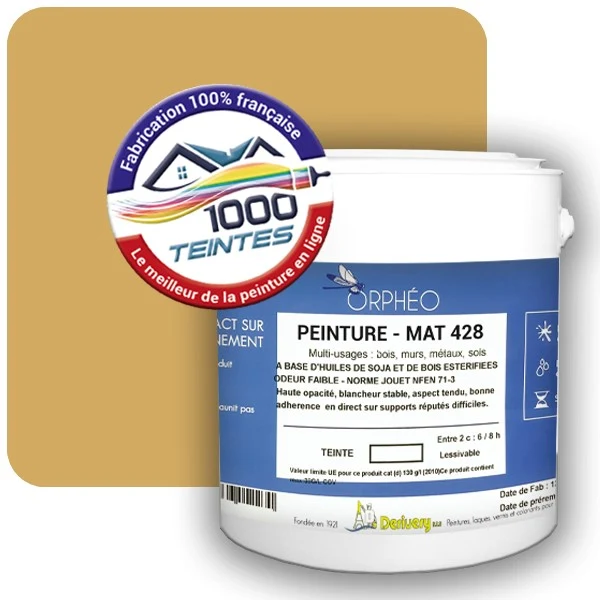 Peinture Anticorrosion Natura Orphéo® Les Jaunes (Mille Teintes E6-33) Intérieur/Extérieur MAT