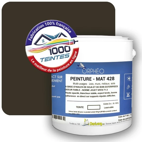 Peinture Anticorrosion Natura Orphéo® Olive Brun (RAL Classic 6022) Intérieur/Extérieur MAT