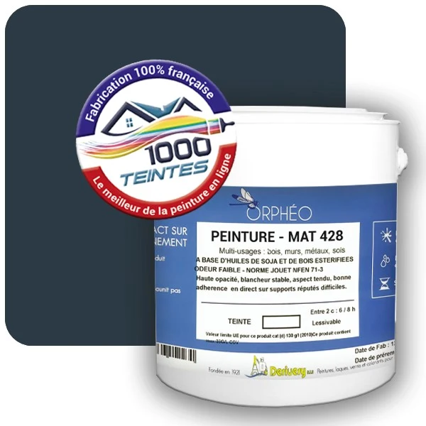 Peinture Anticorrosion Natura Orphéo® Bleu Gris (RAL Classic 5008) Intérieur/Extérieur MAT