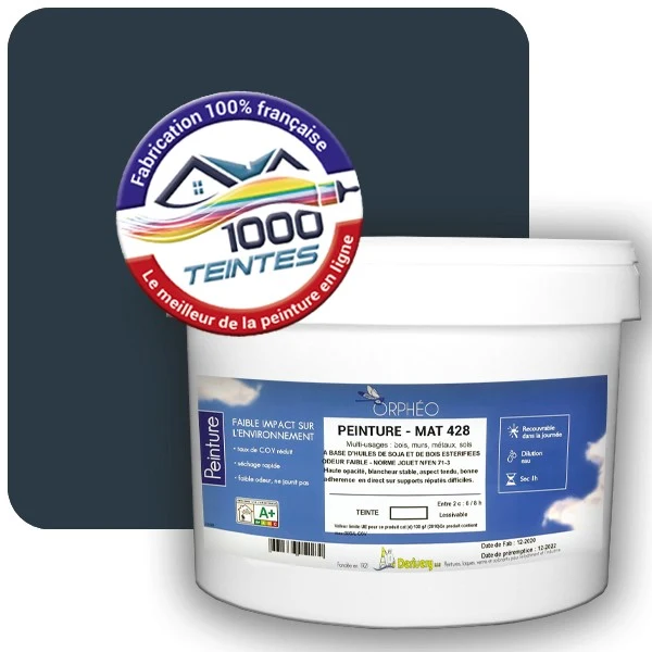 Peinture Anticorrosion Natura Orphéo® Bleu Gris (RAL Classic 5008) Intérieur/Extérieur MAT
