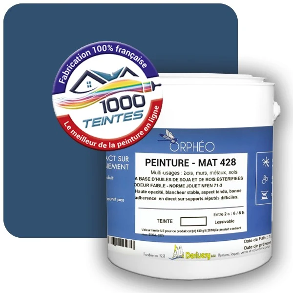 Peinture Anticorrosion Natura Orphéo® Bleu Violet (RAL Classic 5000) Intérieur/Extérieur MAT