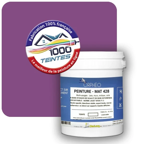 Peinture Anticorrosion Natura Orphéo® Violet de Sécurité (RAL Classic 4008) Intérieur/Extérieur MAT