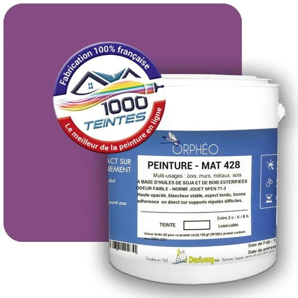Peinture Anticorrosion Natura Orphéo® Violet de Sécurité (RAL Classic 4008) Intérieur/Extérieur MAT