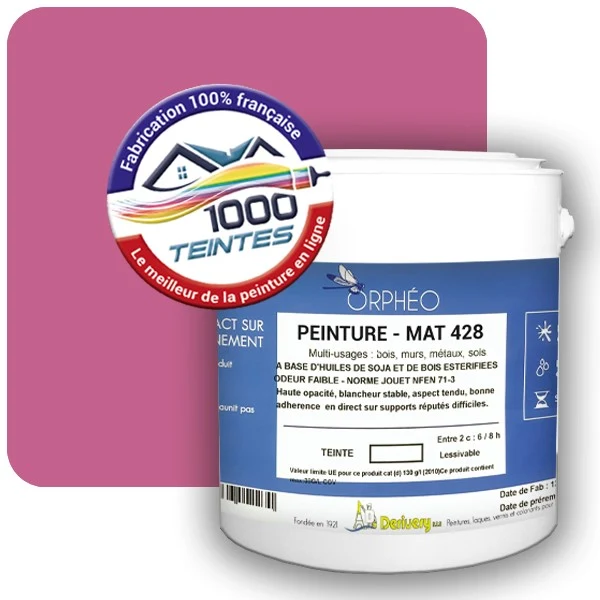 Peinture Anticorrosion Natura Orphéo® Violet Bruyère (RAL Classic 4003) Intérieur/Extérieur MAT