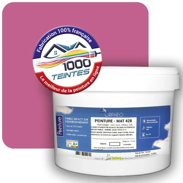 Peinture Anticorrosion Natura Orphéo® Violet Bruyère (RAL Classic 4003) Intérieur/Extérieur MAT
