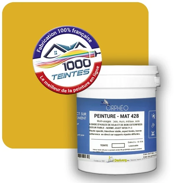 Peinture Anticorrosion Natura Orphéo® Jaune Citron (RAL Classic 1012) Intérieur/Extérieur MAT
