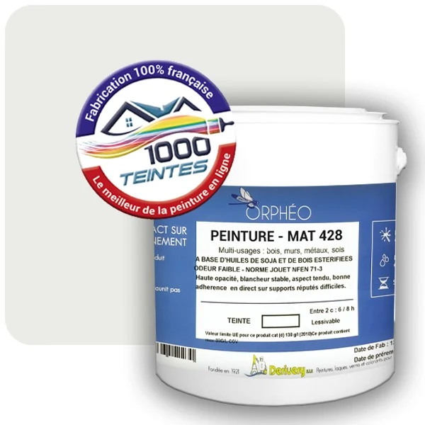 Peinture Anticorrosion Natura Orphéo® Blanc de Sécurité (RAL Classic 9003) Intérieur/Extérieur MAT