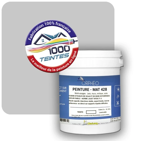 Peinture Anticorrosion Natura Orphéo® Telegris 4 (RAL Classic 7047) Intérieur/Extérieur MAT