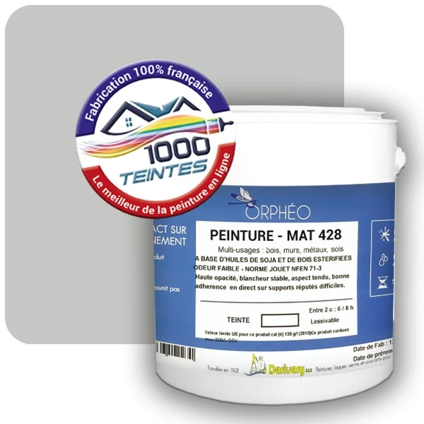 Peinture Anticorrosion Natura Orphéo® Gris Clair (RAL Classic 7035) Intérieur/Extérieur MAT