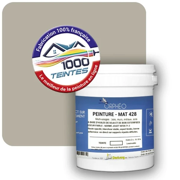 Peinture Anticorrosion Natura Orphéo® Gris Silex (RAL Classic 7032) Intérieur/Extérieur MAT