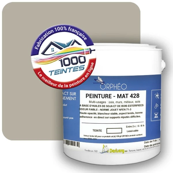 Peinture Anticorrosion Natura Orphéo® Gris Silex (RAL Classic 7032) Intérieur/Extérieur MAT