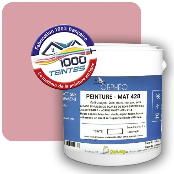 Peinture Anticorrosion Natura Orphéo® Rose Clair (RAL Classic 3015) Intérieur/Extérieur MAT