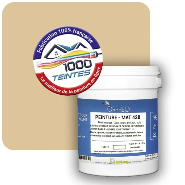 Peinture Anticorrosion Natura Orphéo® Ivoire (RAL Classic 1014) Intérieur/Extérieur MAT