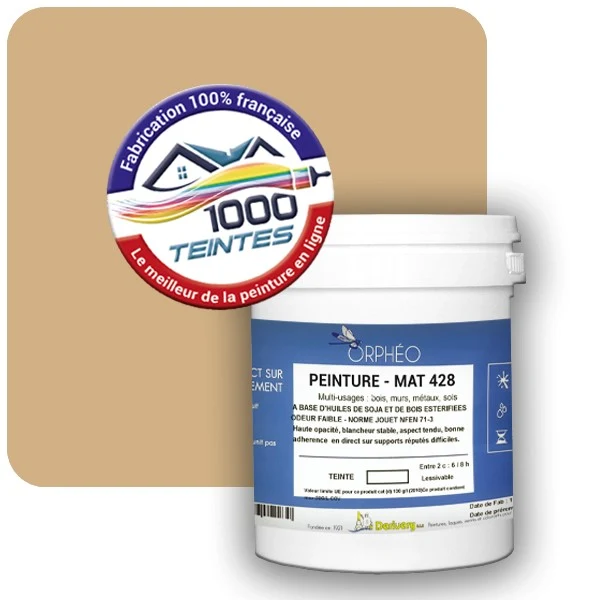 Peinture Anticorrosion Natura Orphéo® Beige (RAL Classic 1001) Intérieur/Extérieur MAT